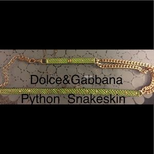 Dolce&Gabbana Python Snake Skin belt 36